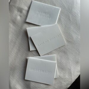 Bridesmaid Maid/Matron of Honor Bridesmaid Letterpresses proposal card